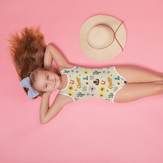 The Floral Cowgirl Kids Swimsuit