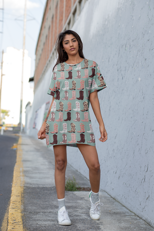The Pretty In My Boots T-Shirt Dress