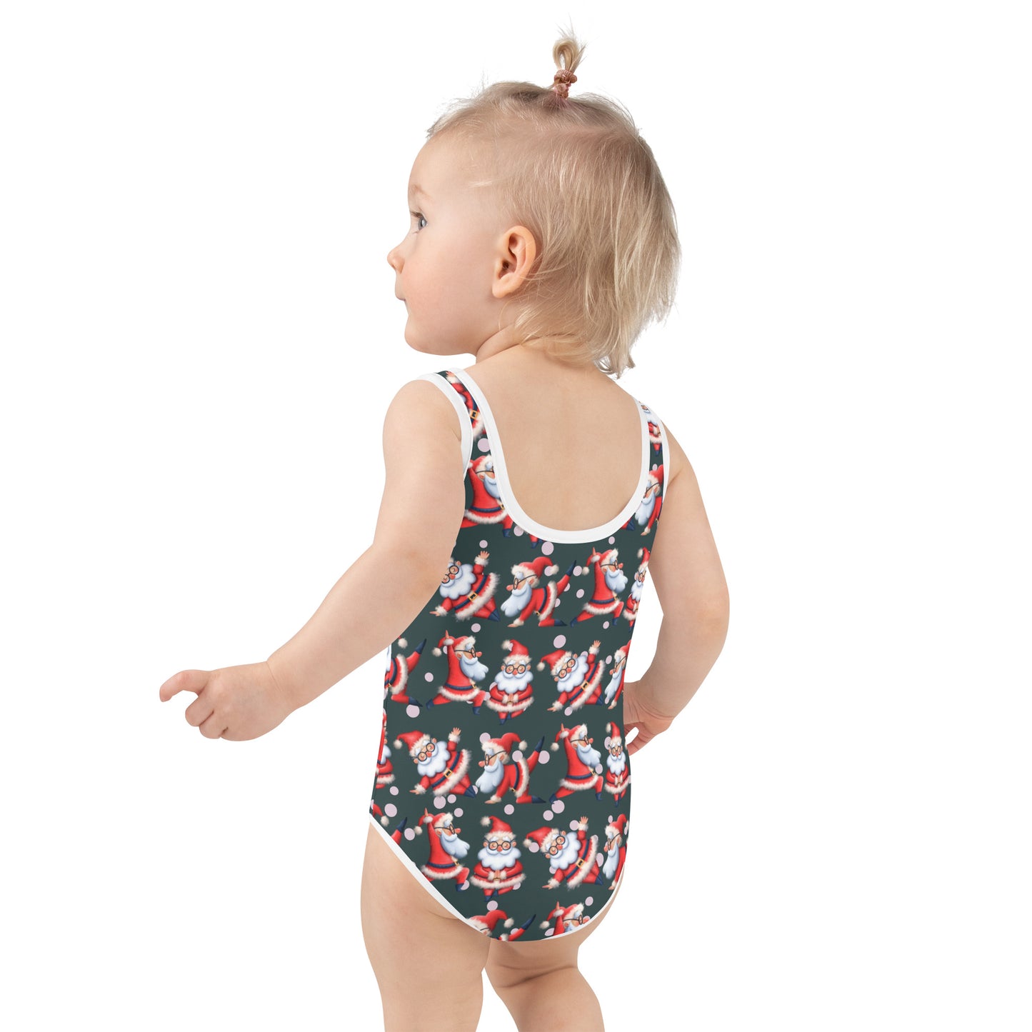 The Namaste Yoga Santa Holiday Kids Swimsuit