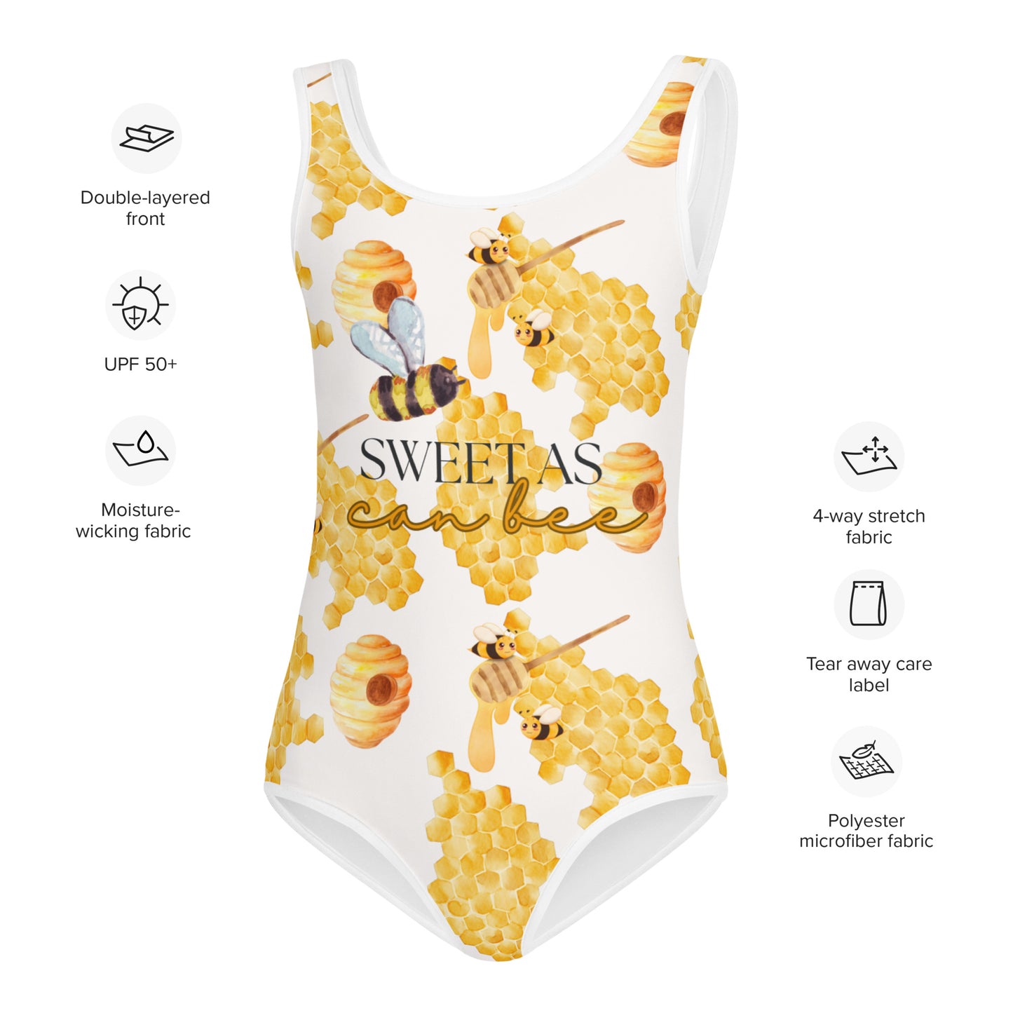 The Sweet As Can Bee Kids Swimsuit