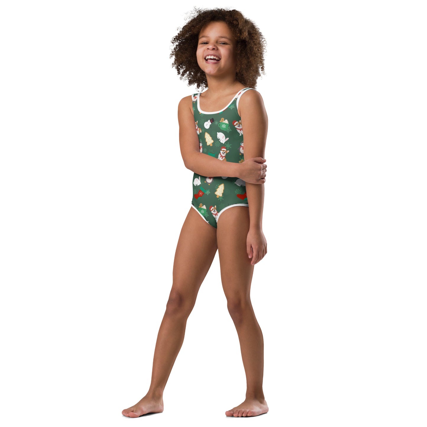 The Corgi Holiday Kids Swimsuit