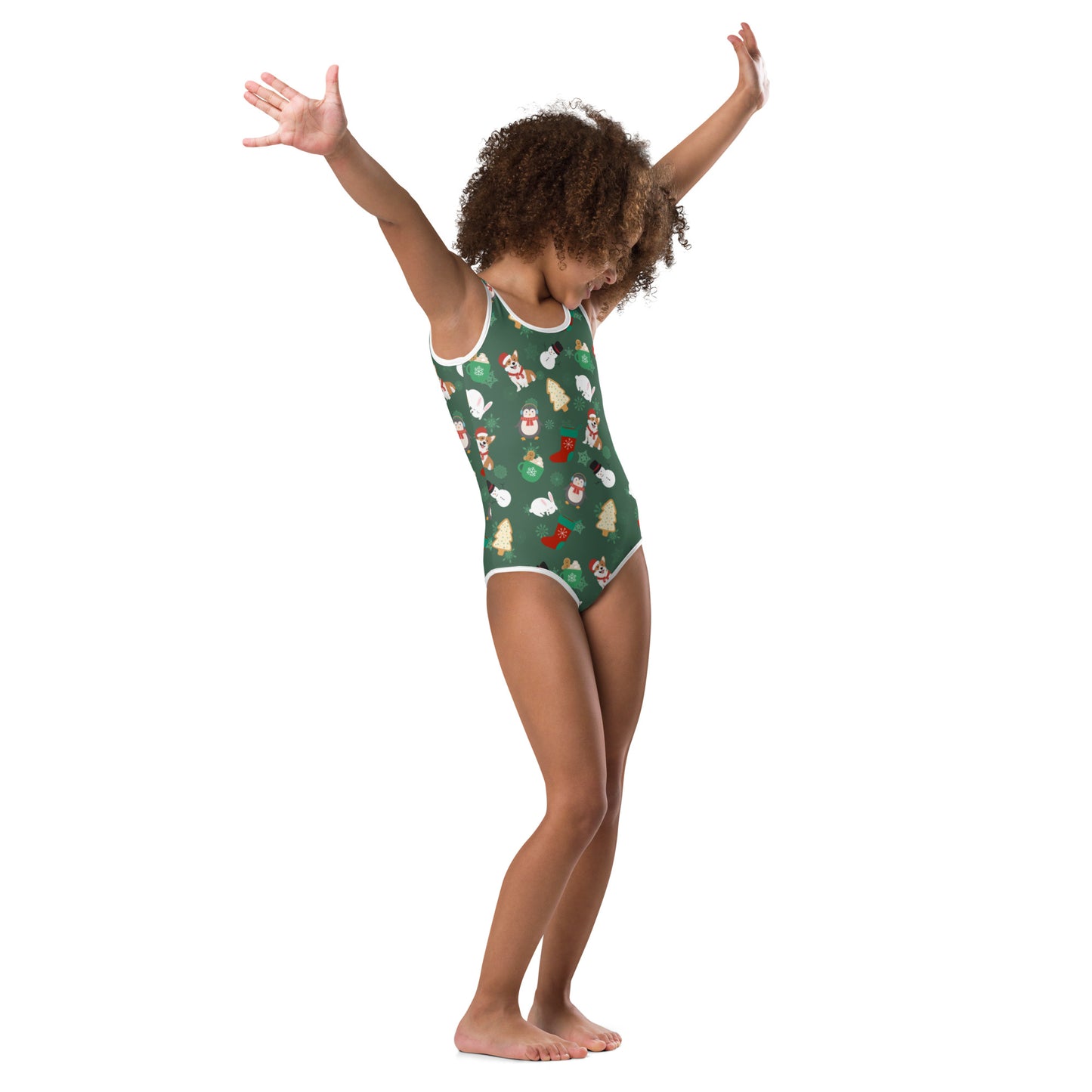 The Corgi Holiday Kids Swimsuit