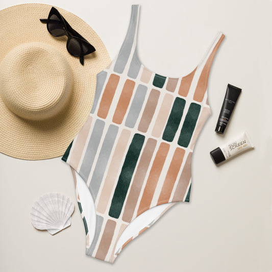 The Bold Stripes One-Piece Swimsuit