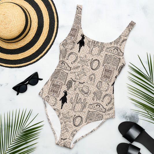 The Cowboy In Training One-Piece Swimsuit