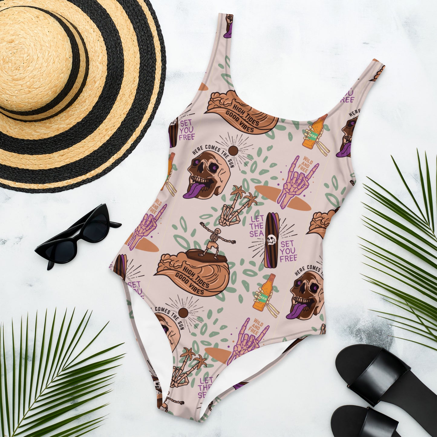 The High Tides Good Vibes One-Piece Swimsuit