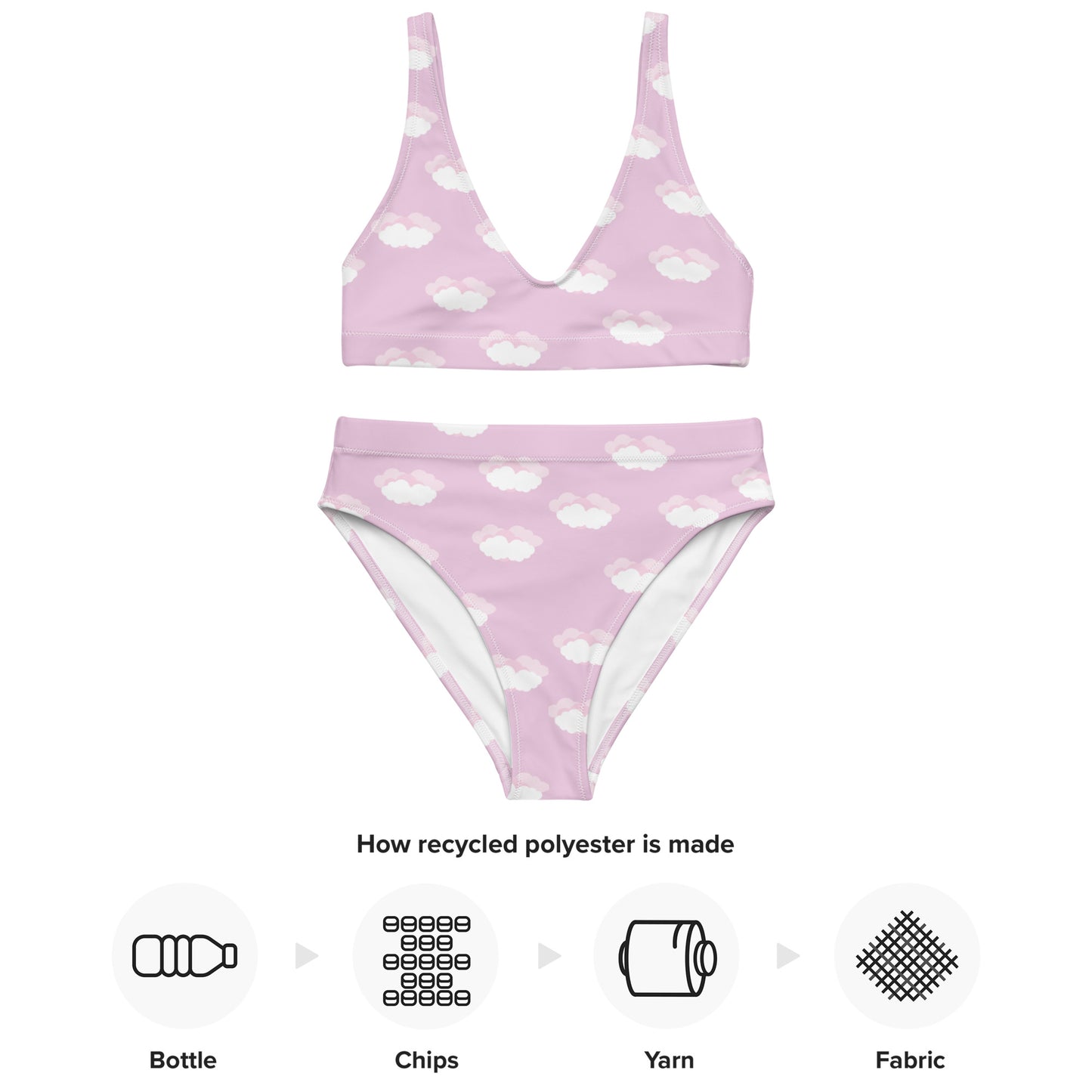 The Head In The Clouds Recycled High-Waisted Bikini