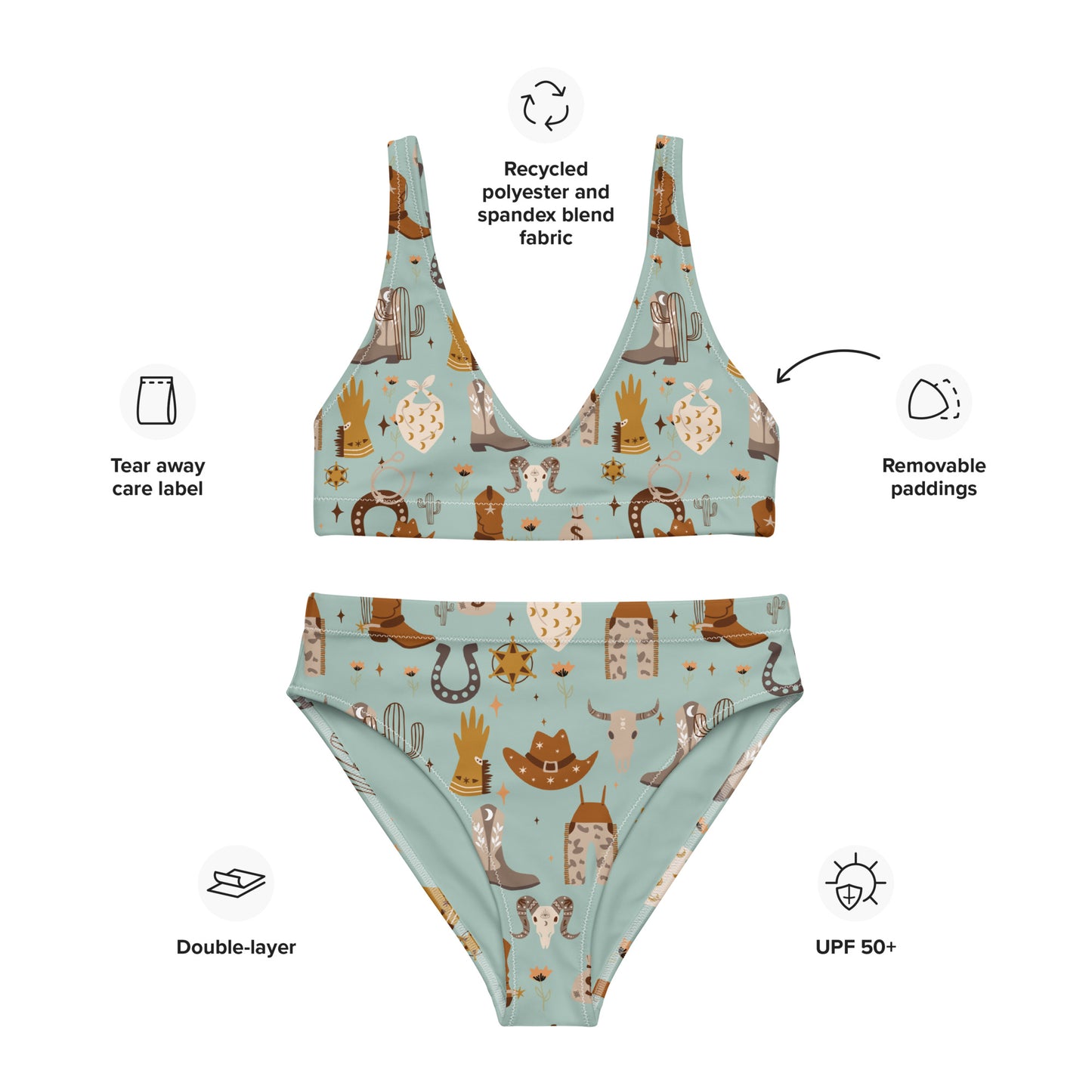 The Western Recycled High-Waisted Bikini