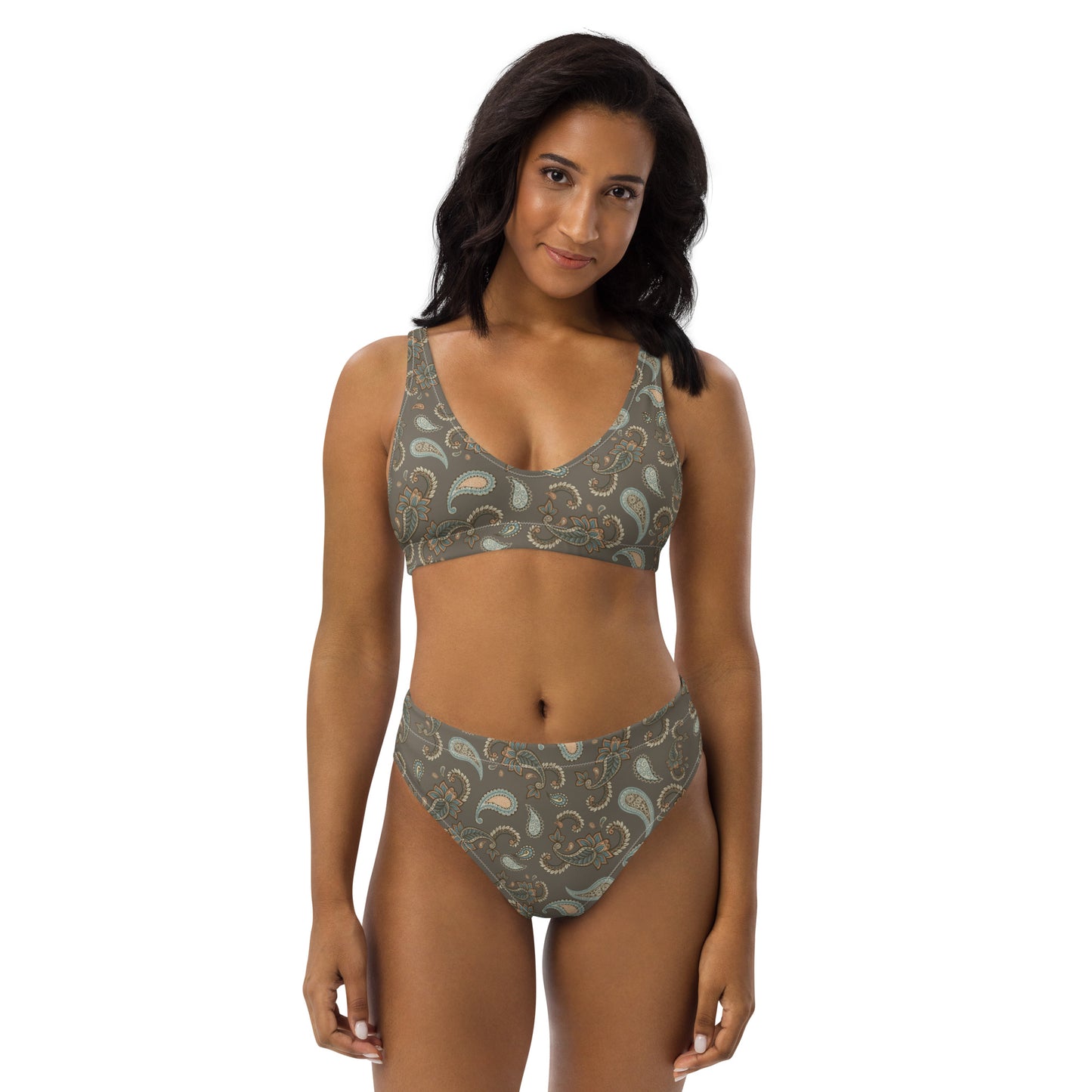 The Paisley Recycled High-Waisted Bikini