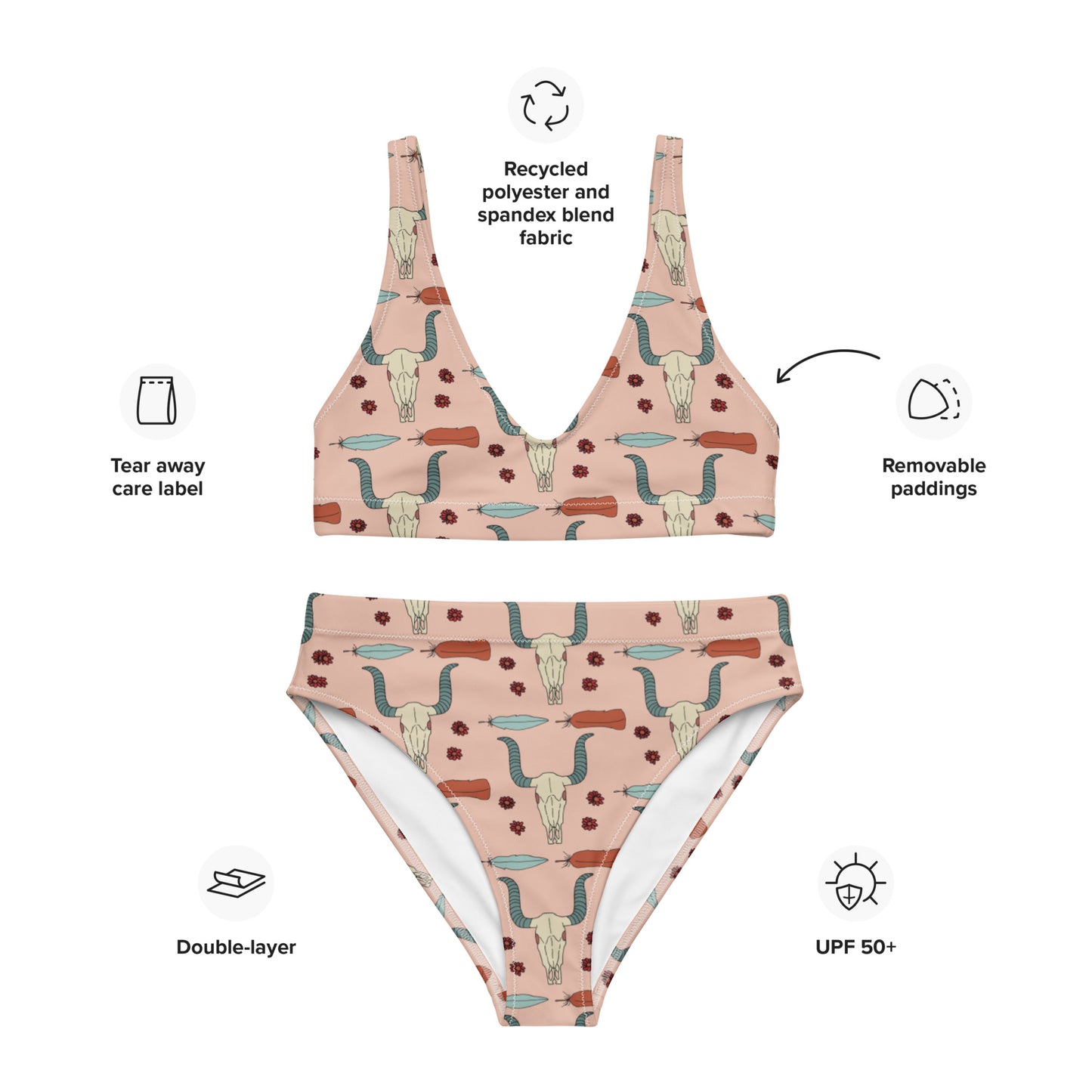 The Git Up Recycled High-Waisted Bikini