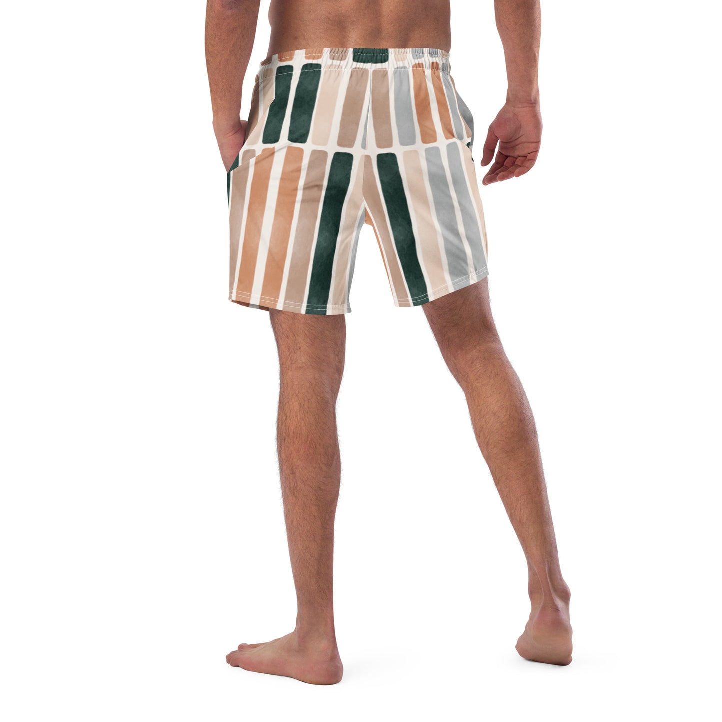 The Bold Striped Men's Swim Trunks