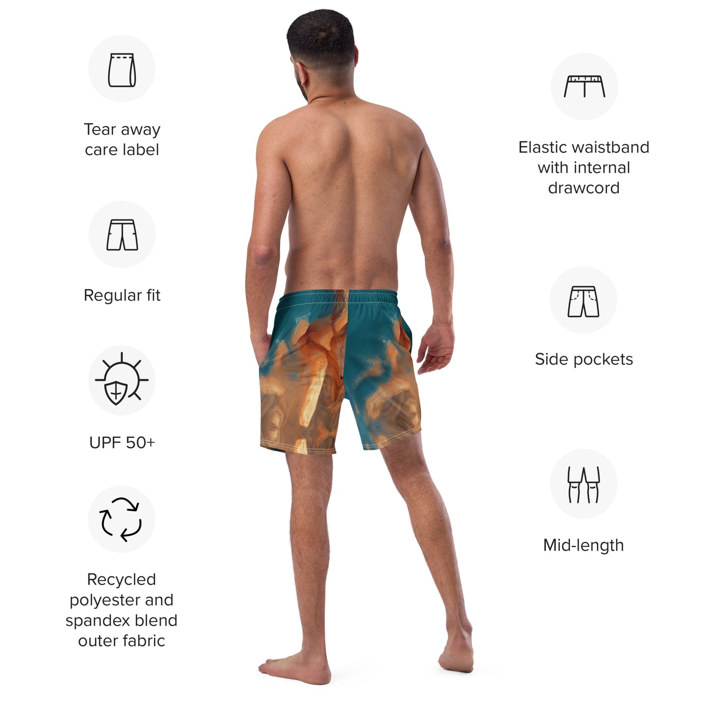 The Pure Bliss Men's Swim Trunks