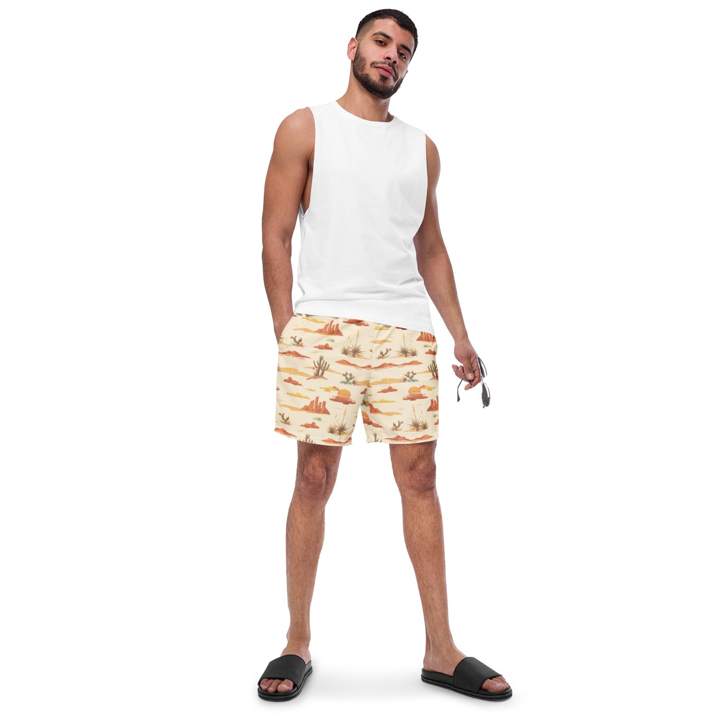 The Country Roads Men's Swim Trunks