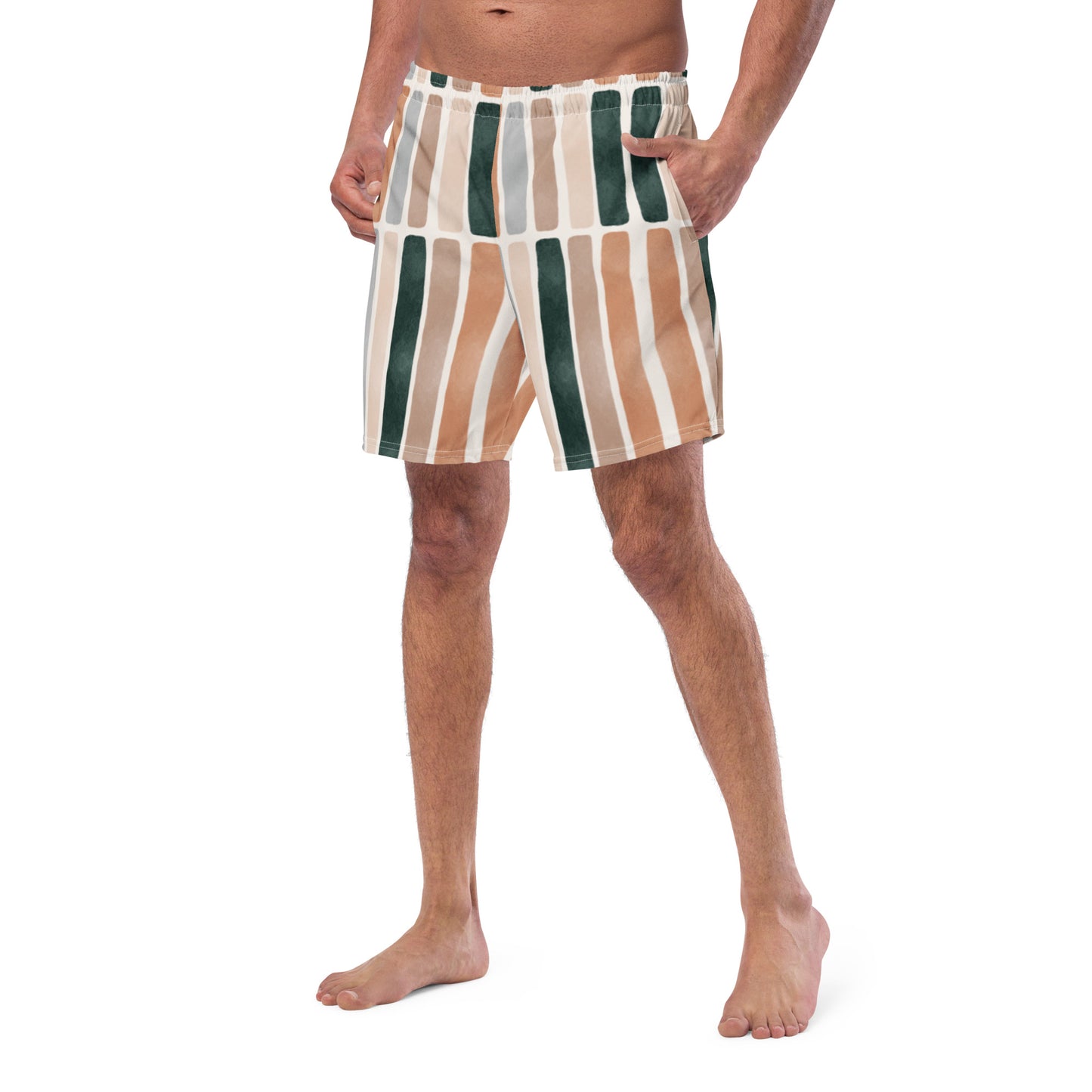 The Bold Striped Men's Swim Trunks