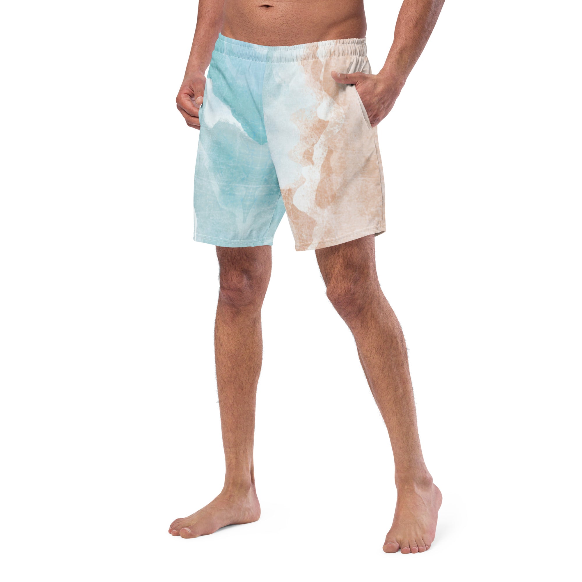 Men's below the on sale knee swim trunks