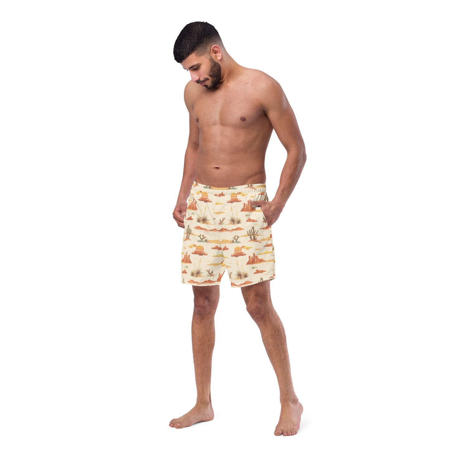 The Country Roads Men's Swim Trunks