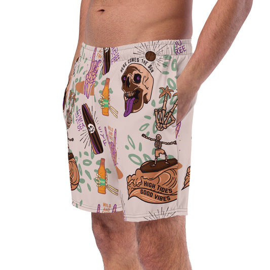 The High Tides Good Vibes Men's Swim Trunks