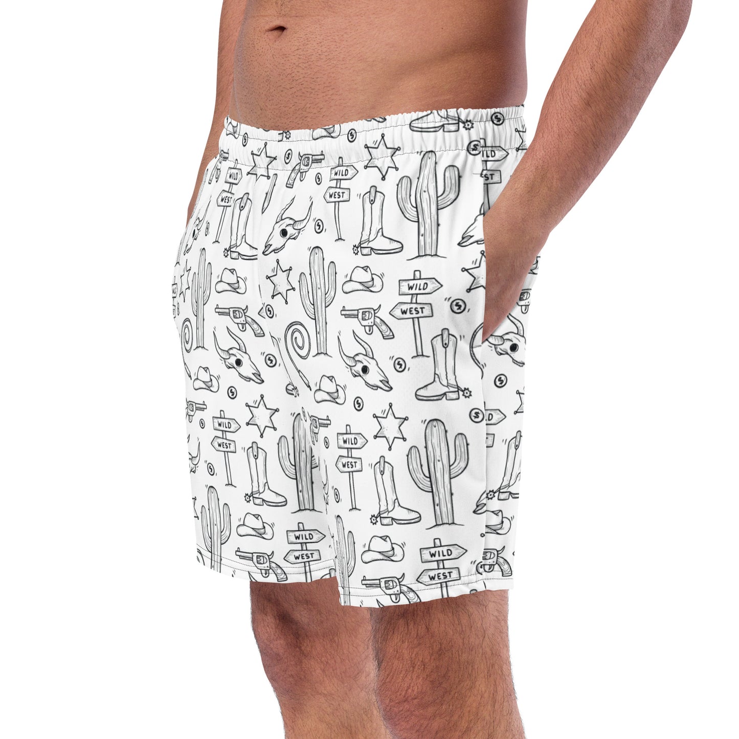 Men's Western Swim Trunks