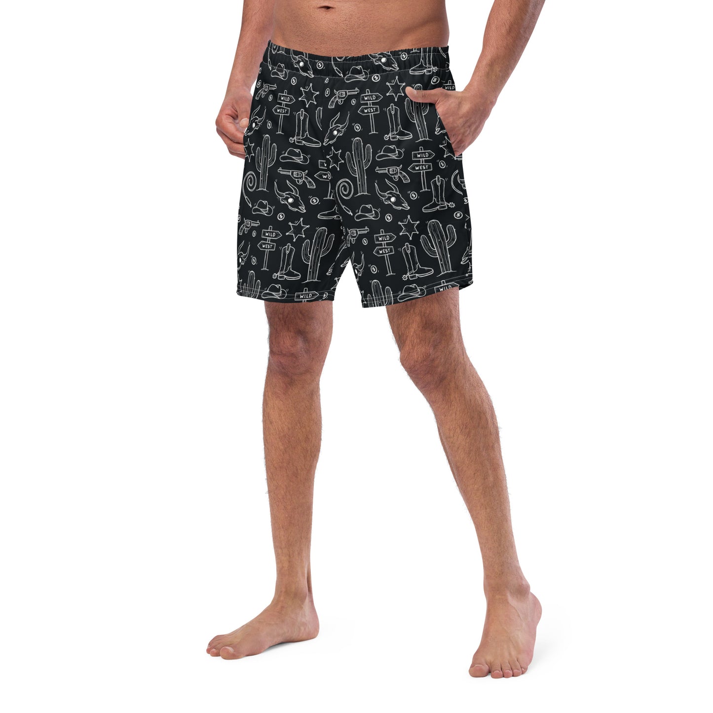 Men's Western Swim Trunks