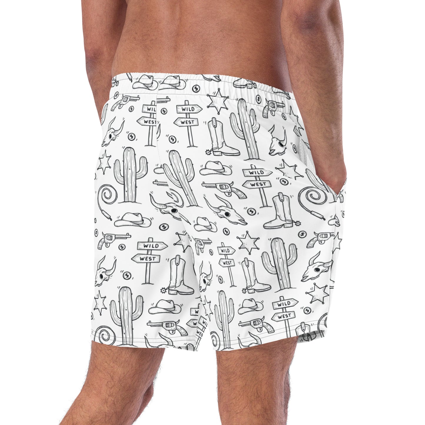 Men's Western Swim Trunks