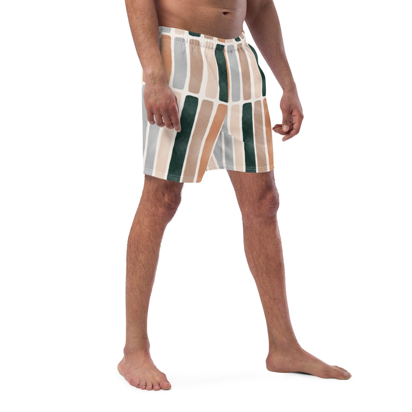 The Bold Striped Men's Swim Trunks