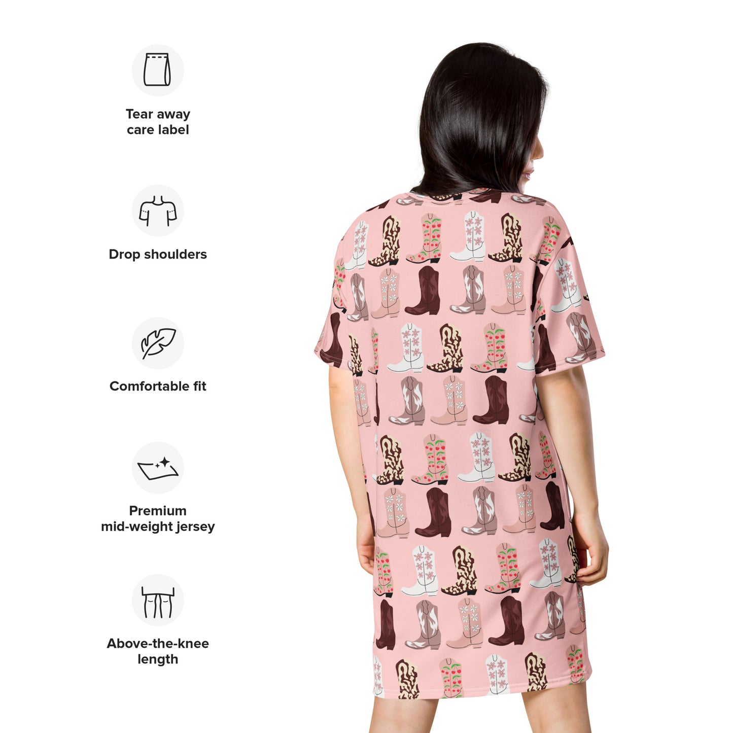 The Pretty In My Boots T-Shirt Dress