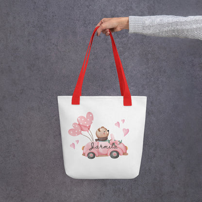 The Personalized Valentine Tote Bag With Name