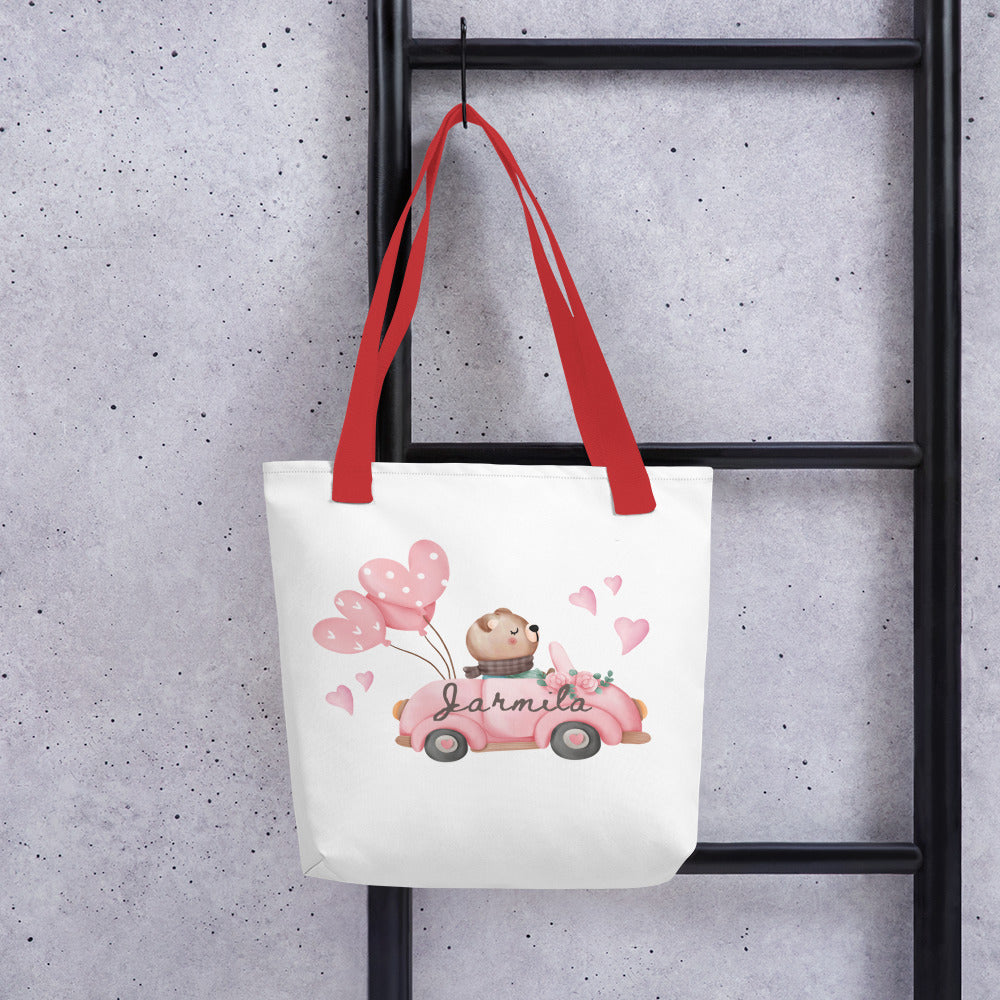 The Personalized Valentine Tote Bag With Name