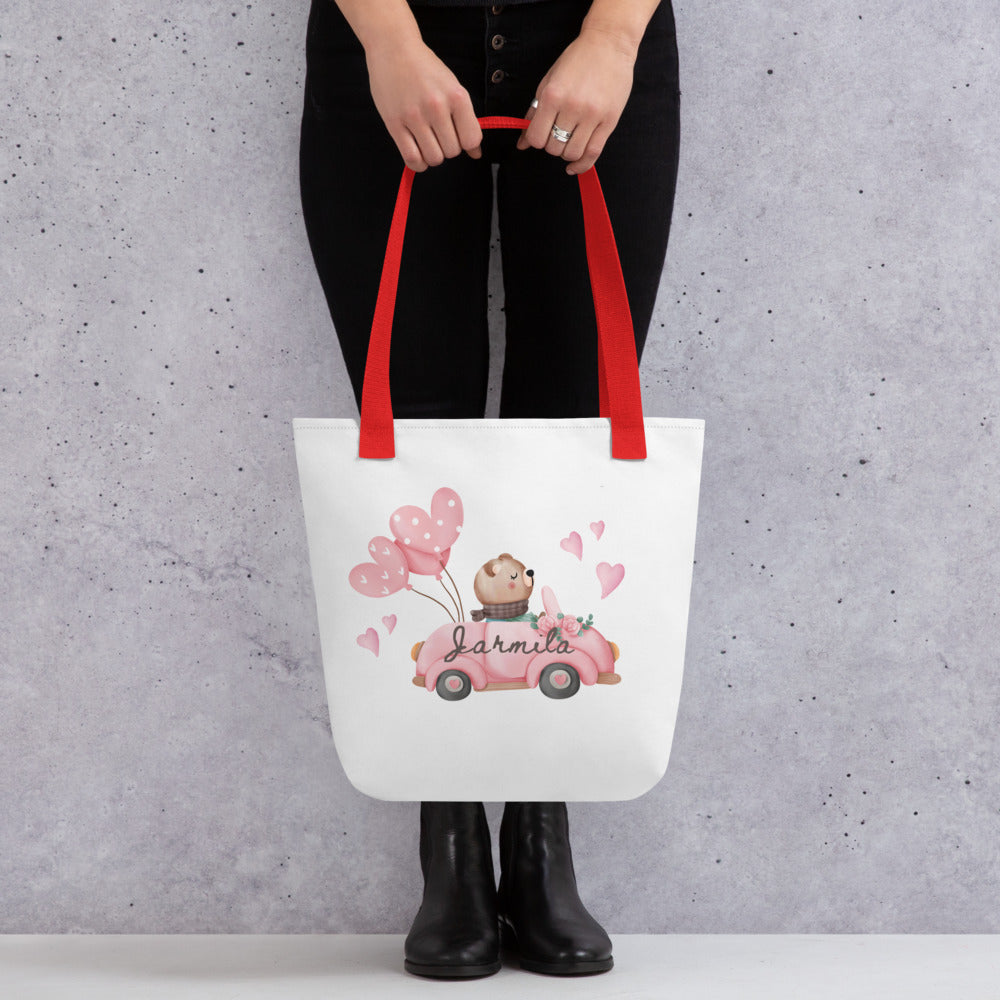 The Personalized Valentine Tote Bag With Name