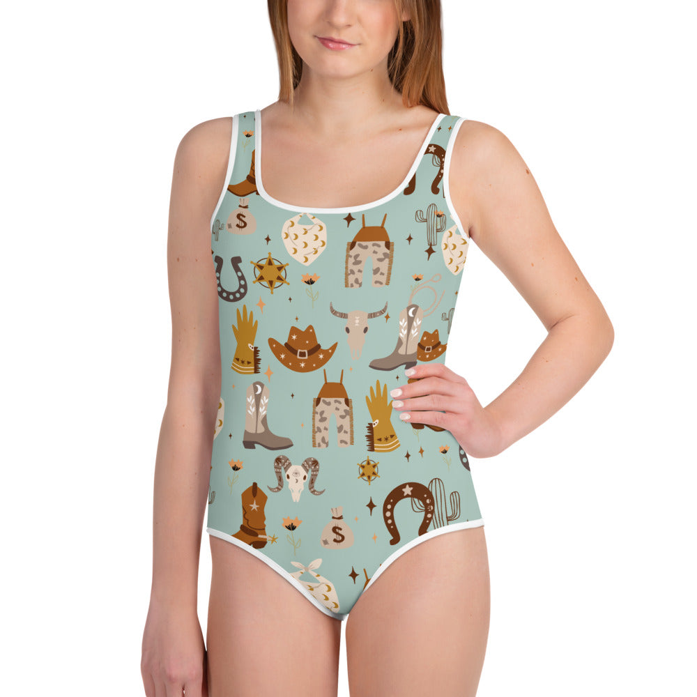 The Western Cowgirl Youth Swimsuit