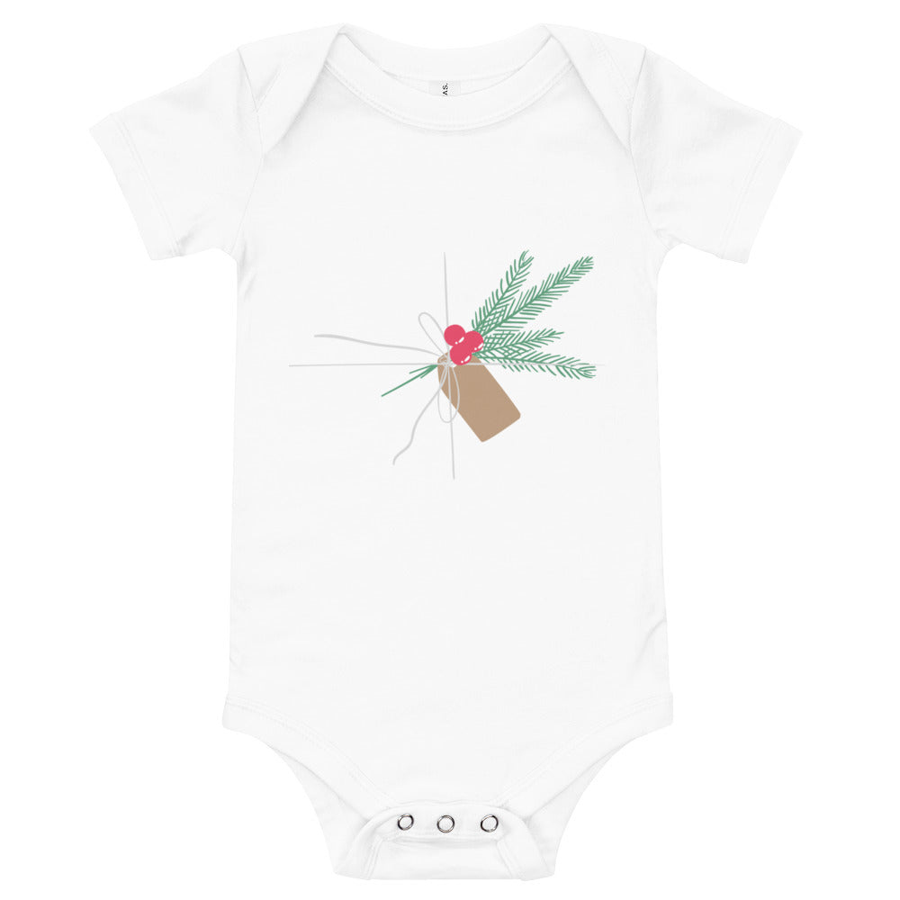 The Wrapped Present Holiday Baby Onesie