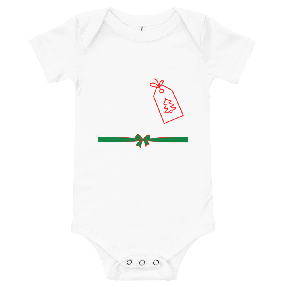 The Wrapped Present Holiday Baby Onesie