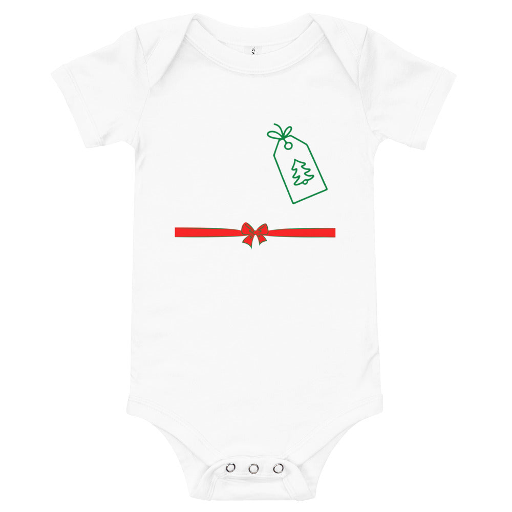 The Wrapped Present Holiday Baby Onesie