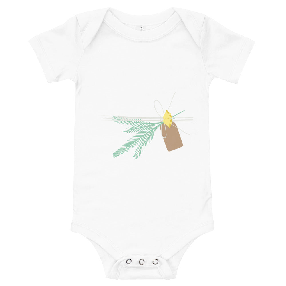 The Wrapped Present Holiday Baby Onesie