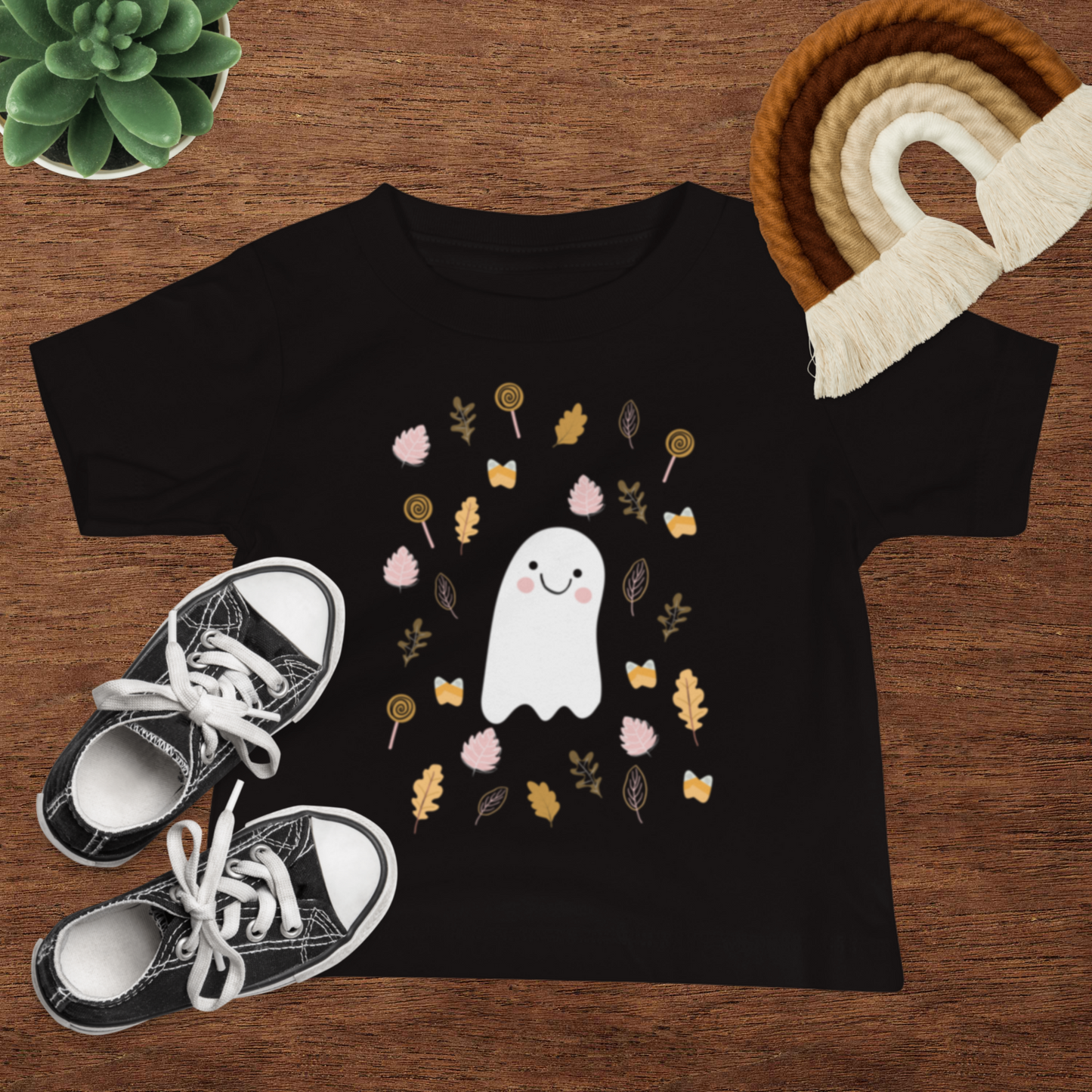 The Halloween Ghost Baby Tee, 100% Cotton