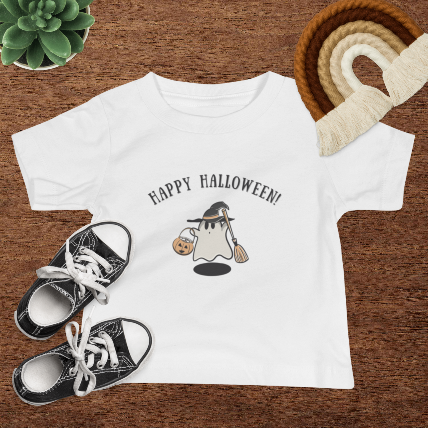 The Happy Halloween Baby Tee, 100% Cotton