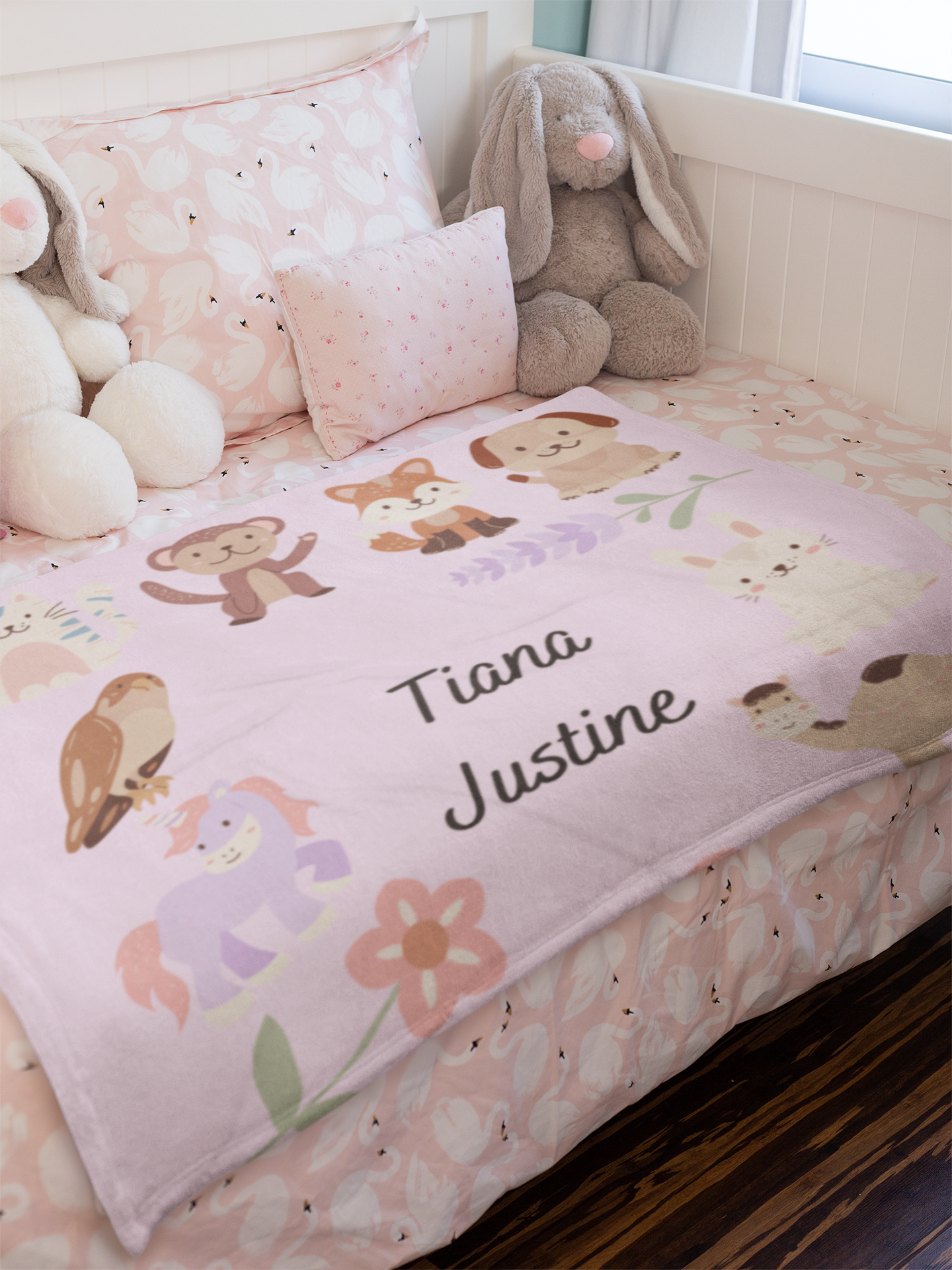 Personalized Children's Favorite Animals Blanket