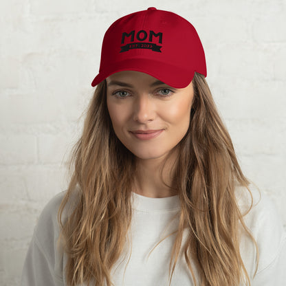 The New Mom Established 2023 Embroidered Baseball Hat