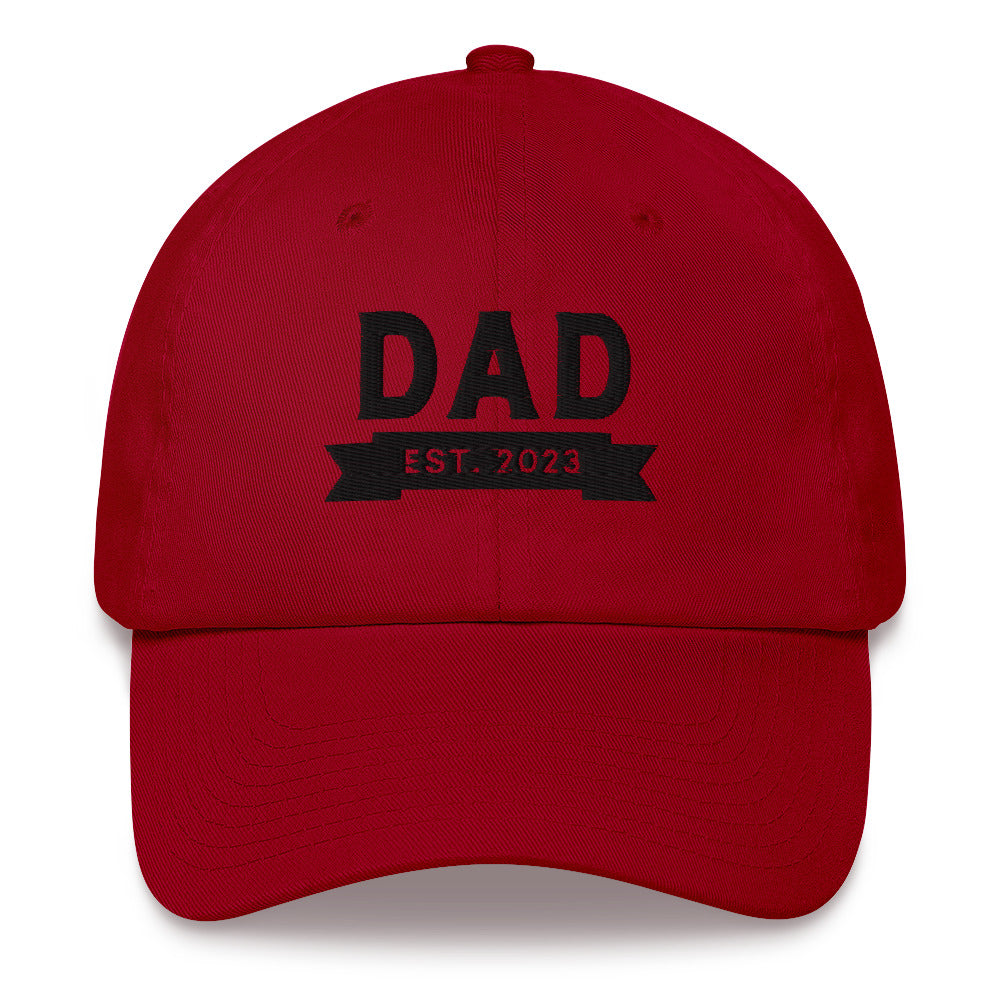 The New Dad Est 2023 Embroidered Baseball Hat