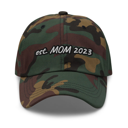 The New Mom Established 2023 Embroidered Hat