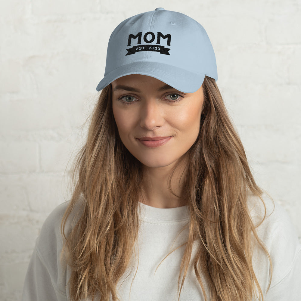 The New Mom Established 2023 Embroidered Baseball Hat