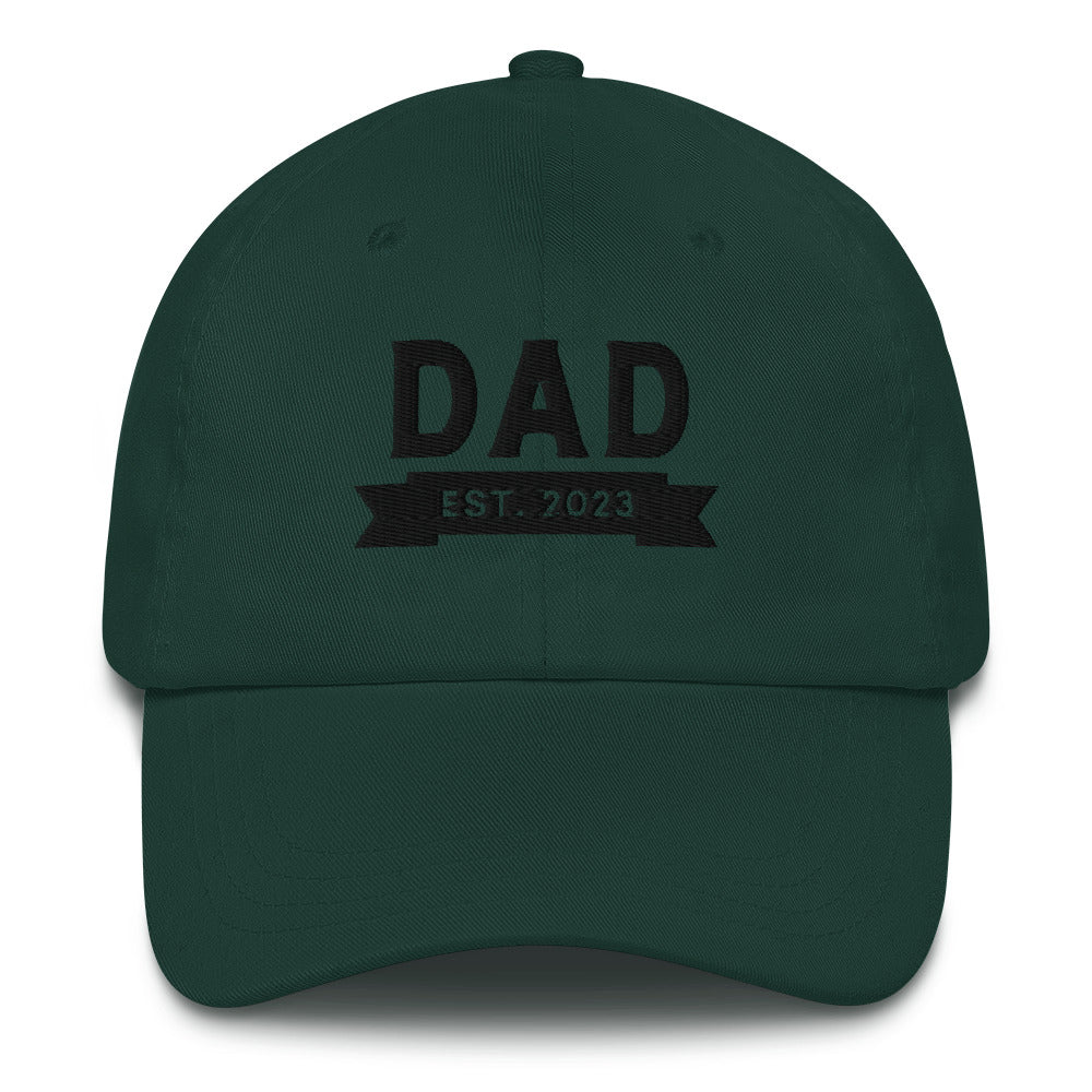 The New Dad Est 2023 Embroidered Baseball Hat