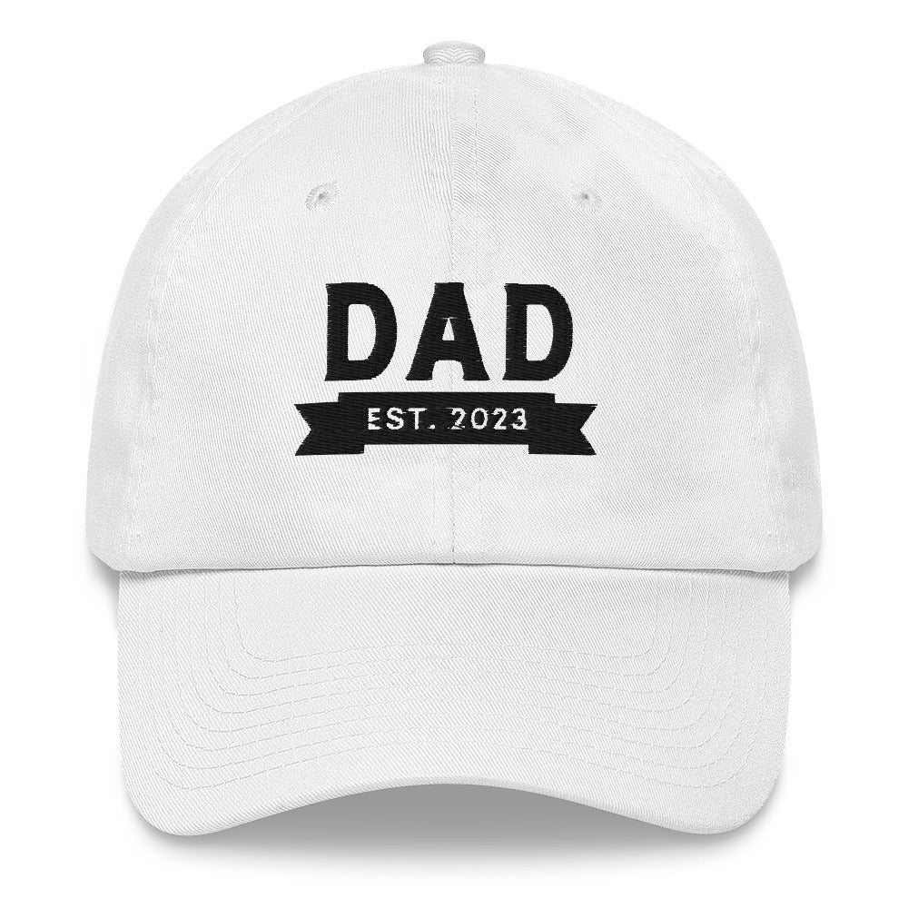 The New Dad Est 2023 Embroidered Baseball Hat