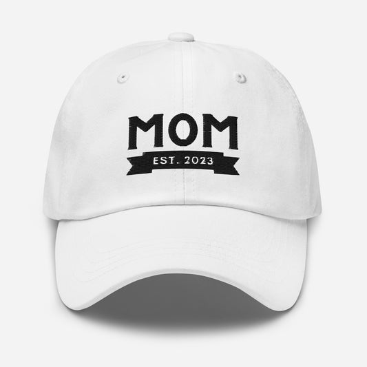 The New Mom Established 2023 Embroidered Baseball Hat