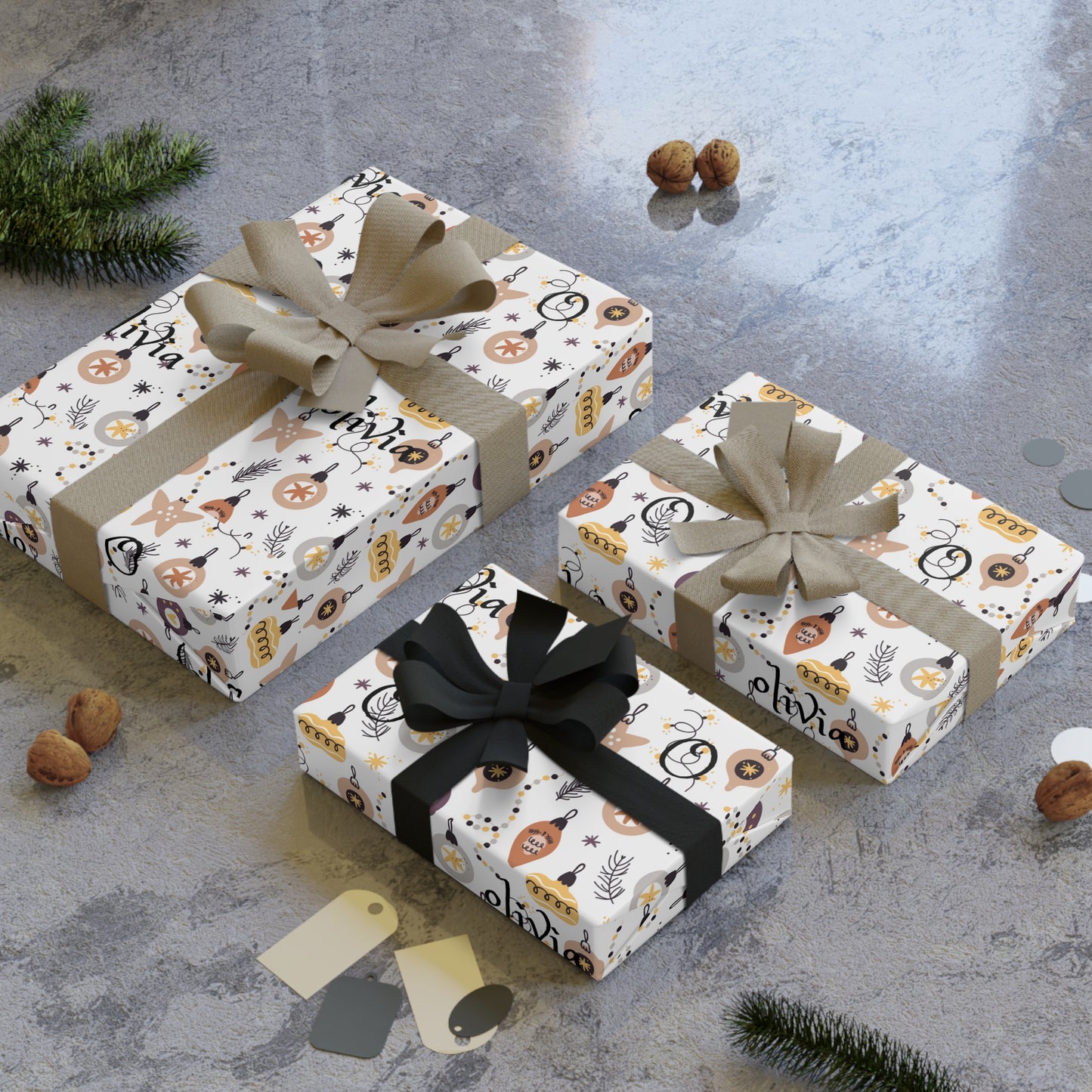 The Personalized Gift Wrapping Paper Roll With Name