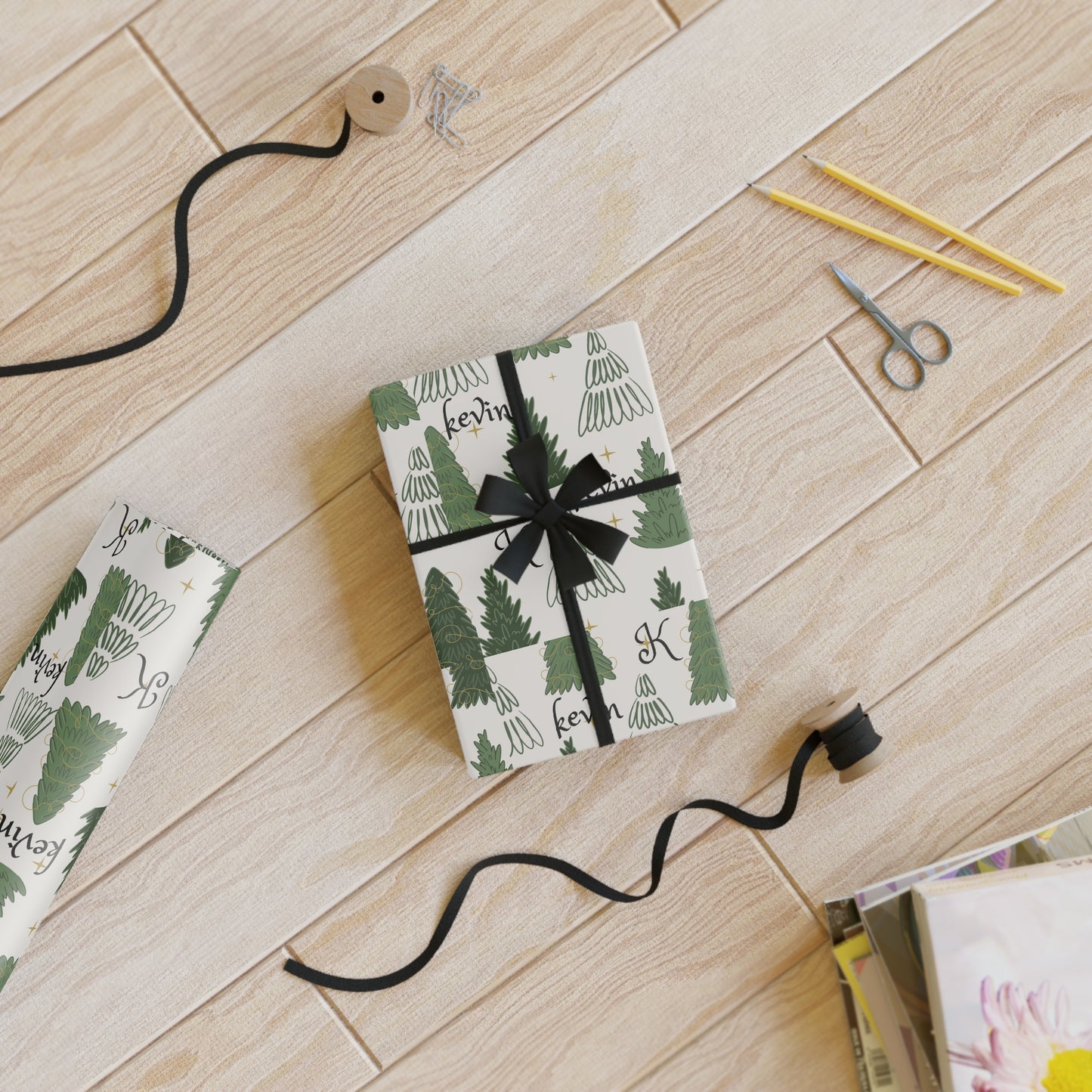 The Personalized Gift Wrapping Paper Roll With Name