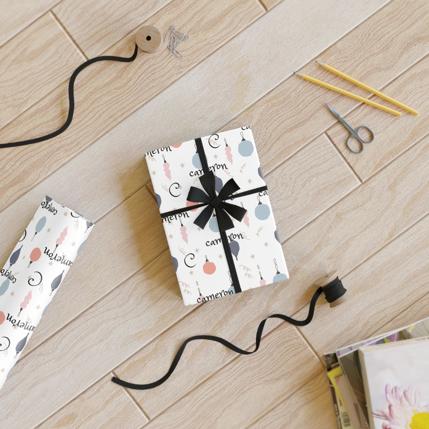 The Personalized Gift Wrapping Paper Roll With Name