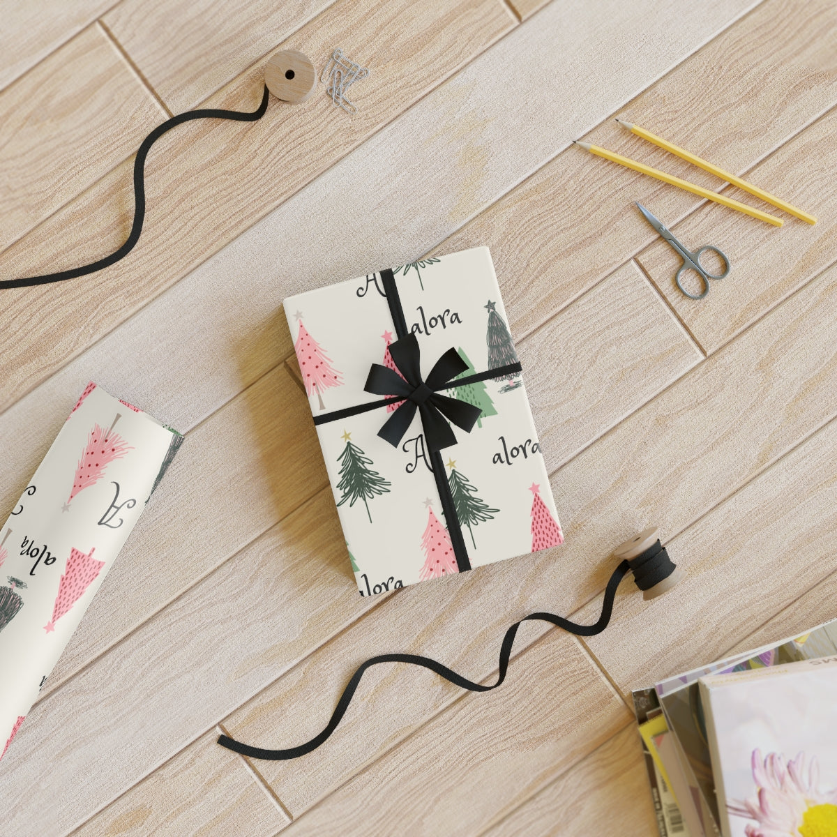 The Personalized Gift Wrapping Paper Roll With Name