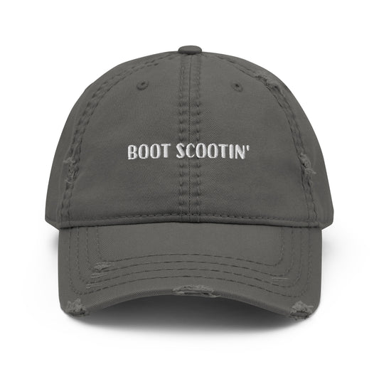 The Boot Scootin' Distressed Dad Hat