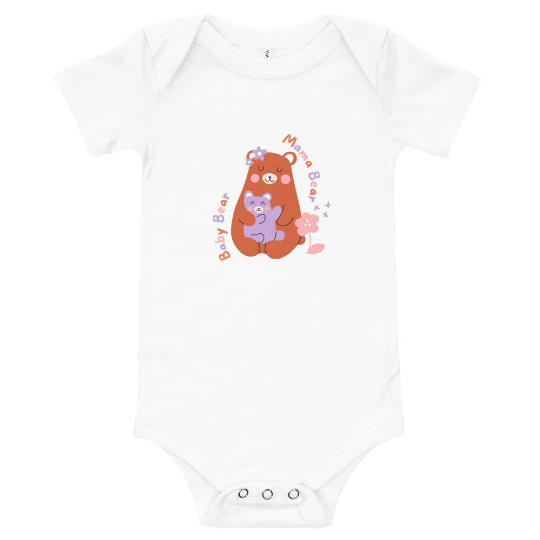 The Mama Bear Baby Bear Onesie, 100% Cotton