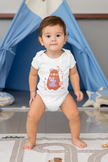 The Mama Bear Baby Bear Onesie, 100% Cotton